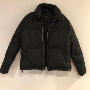 Express // Zip Front Short Puffer Coat